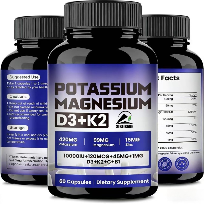 Vitamin D3 K2 Drop - Kalium-magnesium-zink capsules bevatten vitamine D3 en