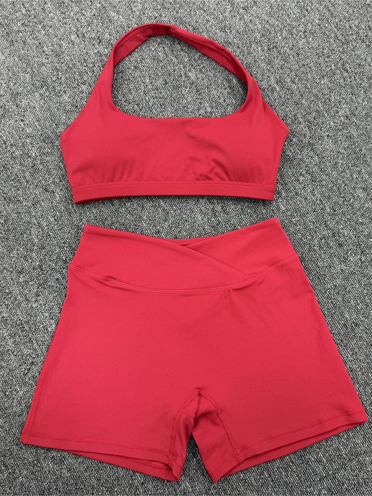 Fitness & Nutrition Lab Zapopan - 2-delige dames sneldrogende sportset met O-hals,