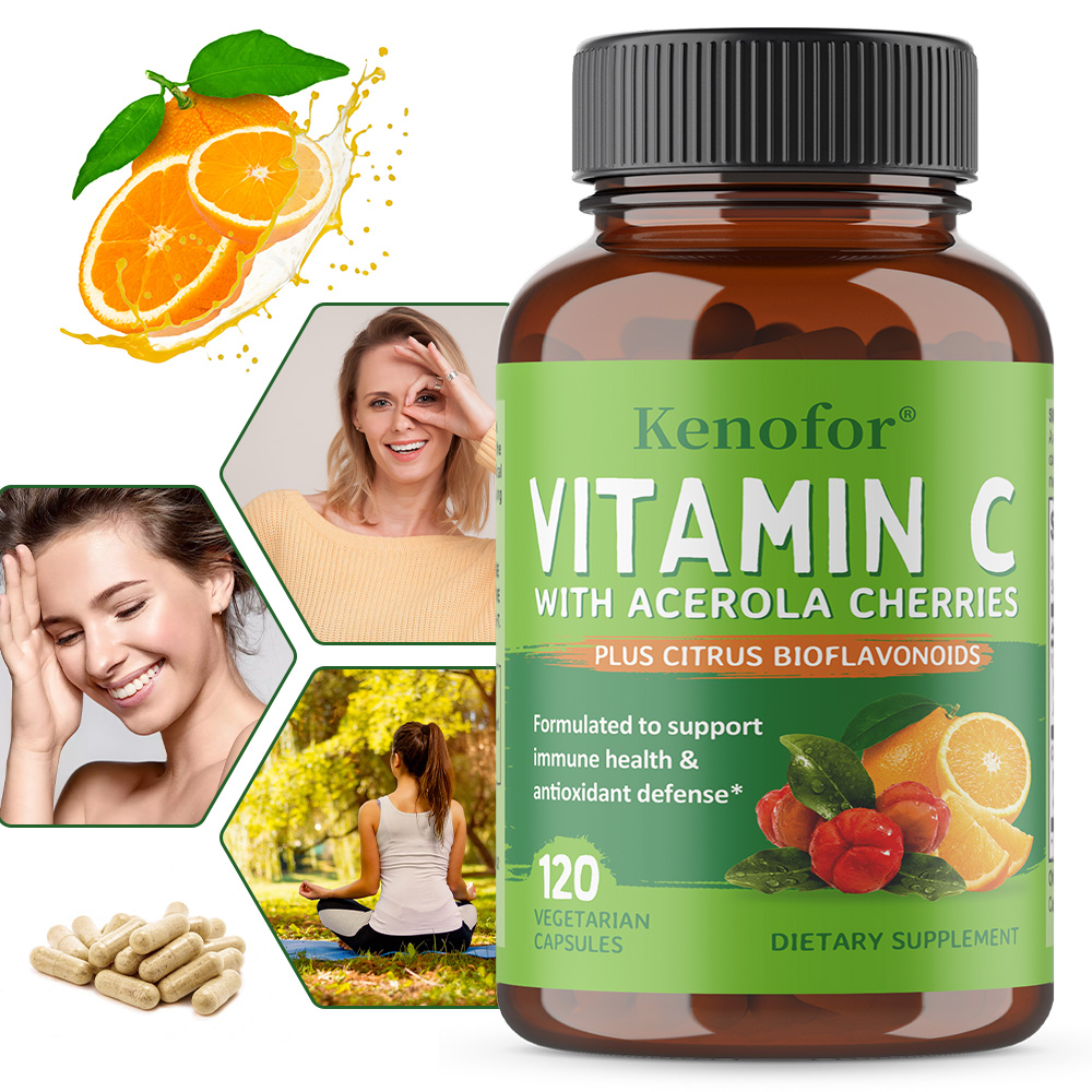 Zinc Supplement 50Mg - Vitamine C supplementcapsules met acerola-kersen en