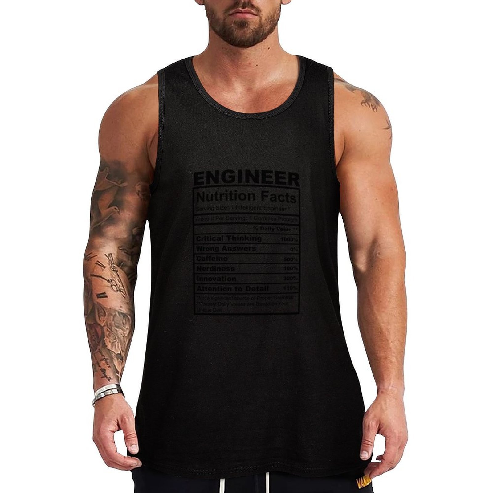 Nutrition For Fitness And Sports - Grappig ingenieurscadeau Voedingsfeiten Humor Tanktop Fitness