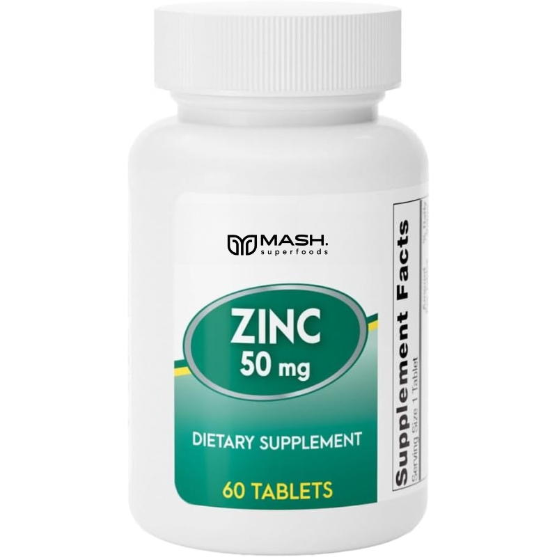 Zinc Supplement 50Mg - Zink MG50 | Reinigingslabel 50MG Element