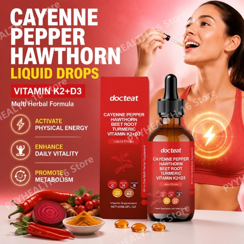 Vitamin D3 K2 Drop - Docteat Vitamine K2+D3 Vloeibare Druppels met