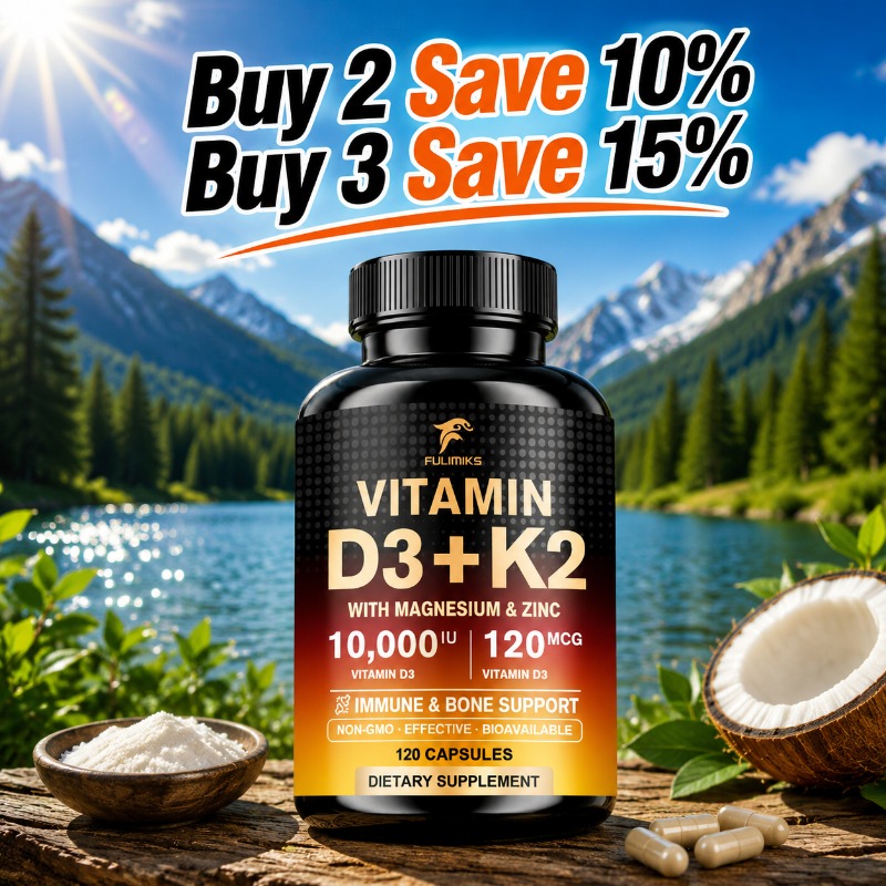 10000IE Vitamin D3 K2-suppleme - Vitamin D3 K2 Drop recensie en prijs