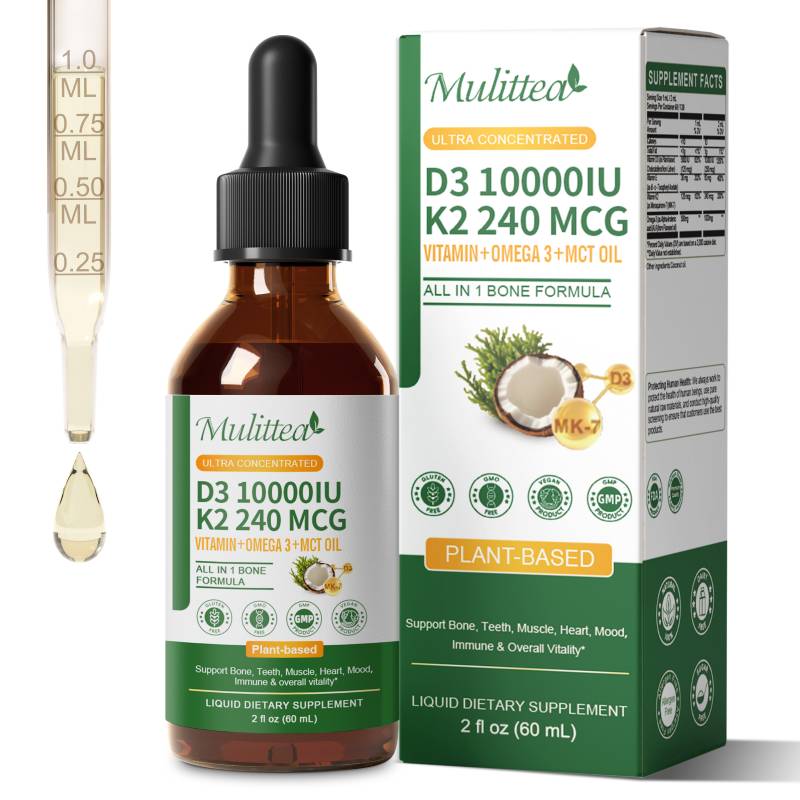 Mulittea Vitamine K2+D3 60ml D - Vitamin D3 K2 Drop recensie en prijs