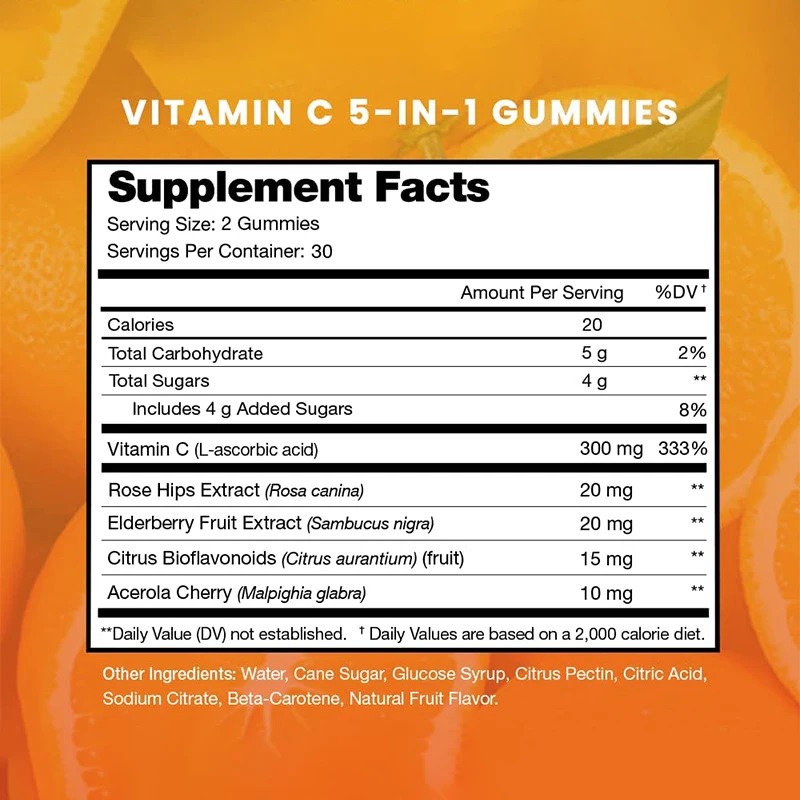 Vitamine C Gummies - Voor anti - Zinc Supplement 50Mg recensie en prijs
